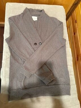 Banana Republic Men's Shawl-Collar Cardigan in Heather Gray-Brown